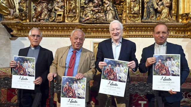 El consejero Gonzalo Santonja presenta la exposición junto a Méndez Pozo, Juan Álvarez y Carlos Izquierdo