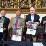 El consejero Gonzalo Santonja presenta la exposición junto a Méndez Pozo, Juan Álvarez y Carlos Izquierdo