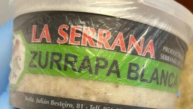 Imagen de un envase del producto cárnico afectado por listeria. JUNTA DE ANDALUCÍA