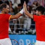 Rafael Nadal y Carlos Alcaraz vs González y Molteni