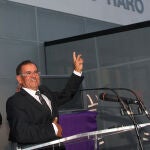 Mariano Haro durante la inauguración del pabellón que lleva su nombre