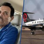 El Mayo Zambada y el avión en el que fue detenido tras aterrizar en El Paso, Texas