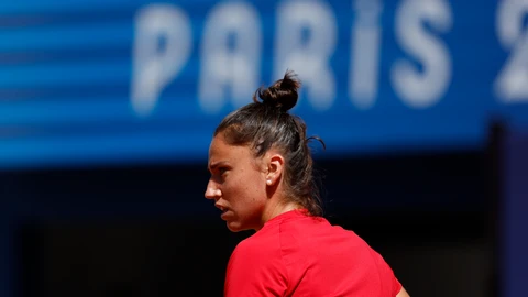 Sara Sorribes, en los pasados Juegos Olímpicos donde fue bronce en dobles