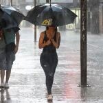 Fuerte tormenta en la capital leonesa