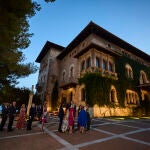 S​us Majestades los Reyes Don Felipe VI y Doña Letizia ofrecen, en el Palacio de Marivent, la tradicional rece