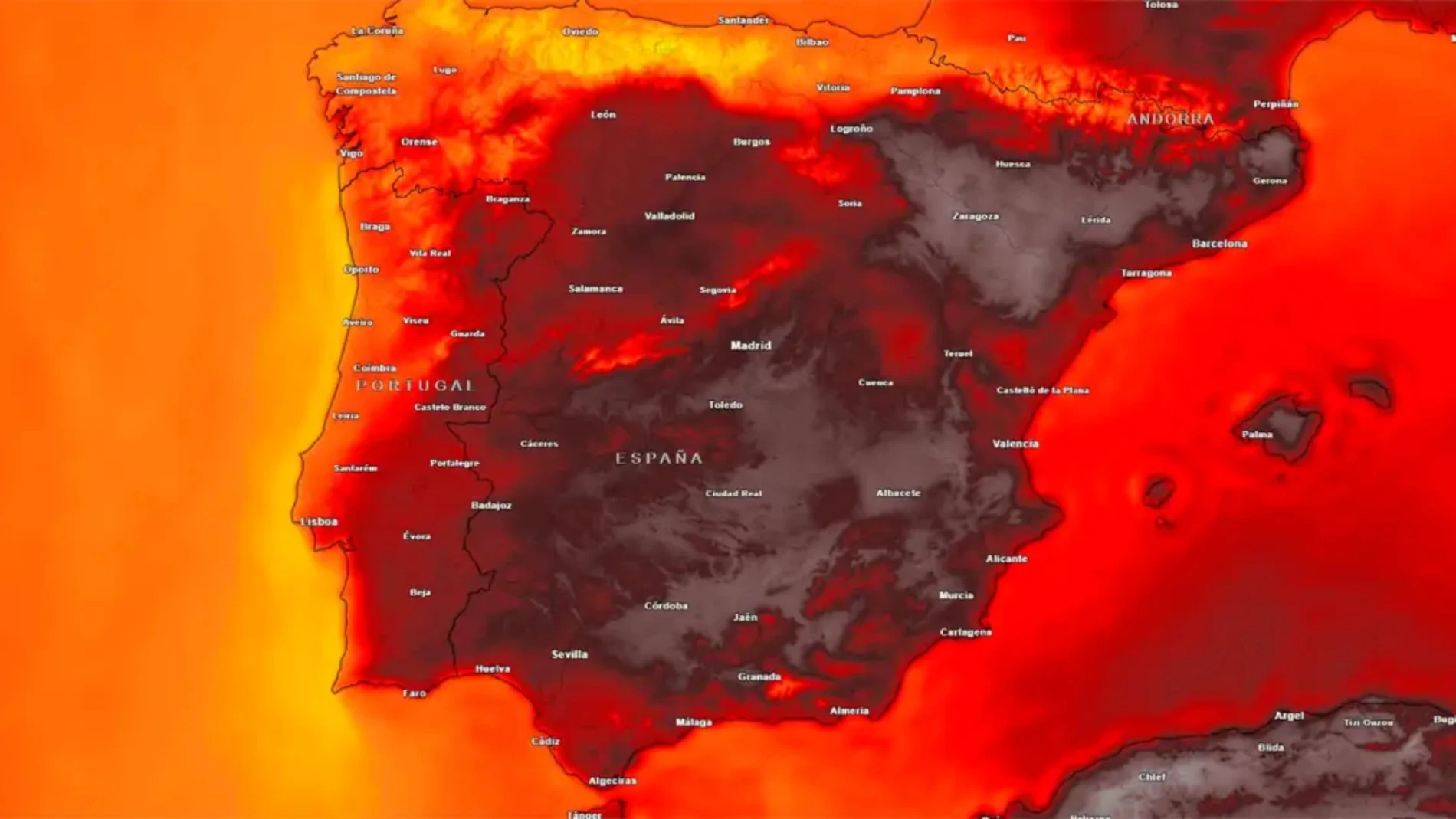 Ola de calor extremo en España