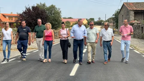 El presidente de la Diputación de Zamora, Javier Faúndez, visita las carreteras