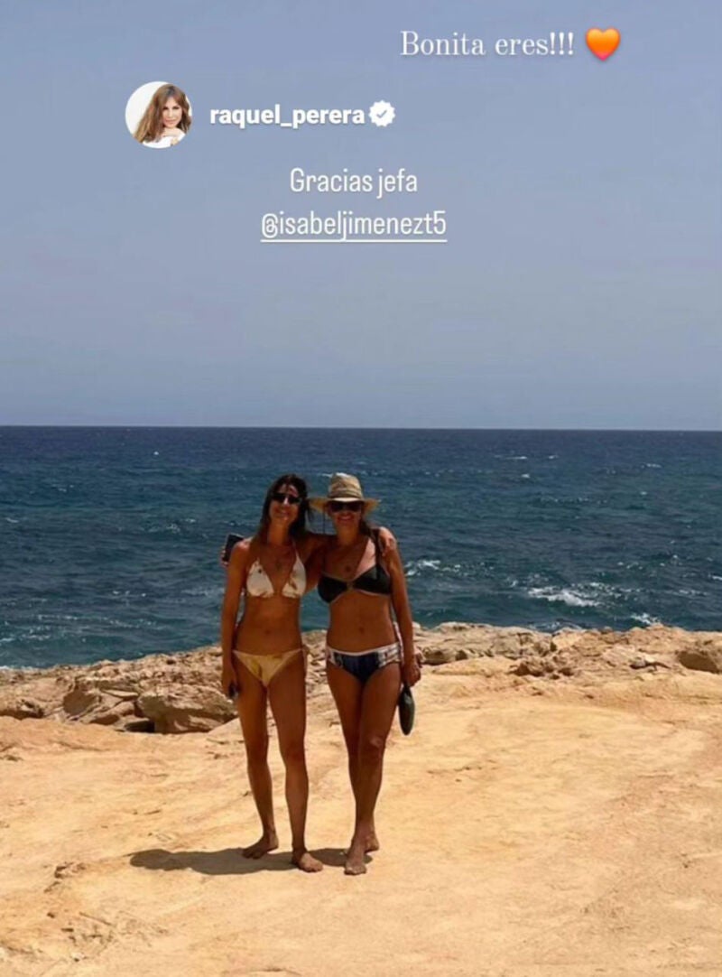 Story de Raquel Perera con Isabel Jiménez