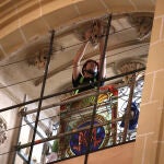 La restauración de la fachada de la Catedral se encuentra ya al 70 por ciento