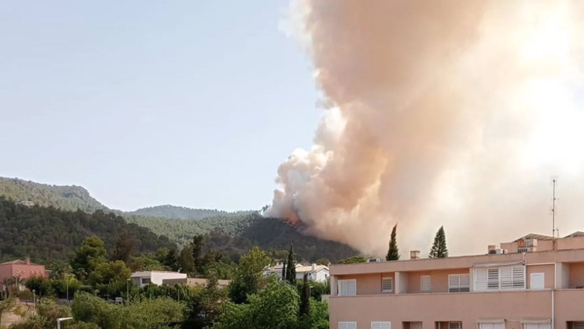 MURCIA.-AMP(4).- Sucesos.- Declarado un incendio forestal en la zona de la balsa del Valle Perdido, Murcia