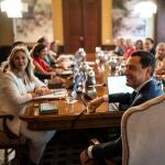 El Gobierno andaluz al completo durante el consejo celebrado en el Palacio de San Telmo