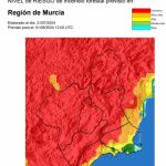 MURCIA.-El riesgo de incendio forestal previsto este jueves es extremo en toda la Región, excepto el litoral