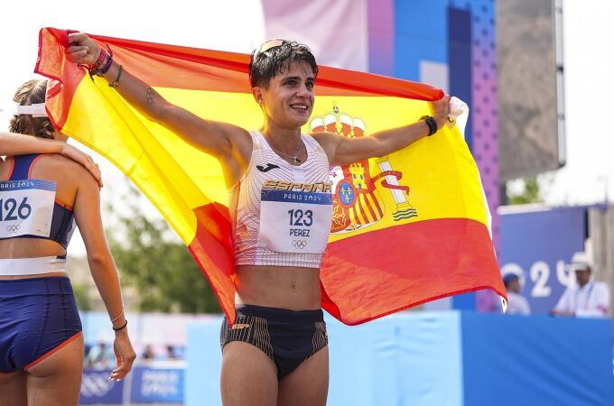 JJ.OO/Atletismo.- María Pérez: "Para mí sí es la Triple Corona, es la medalla de todos los marchadores"