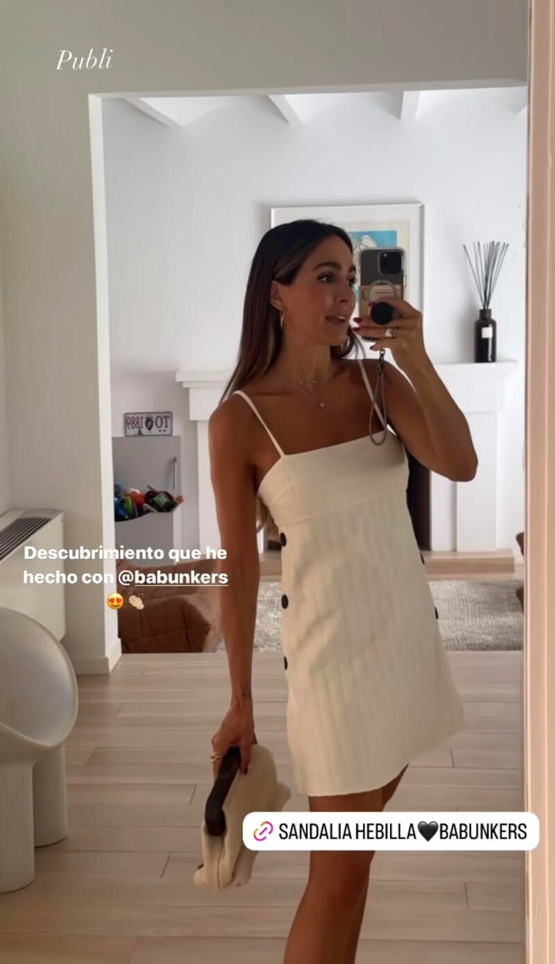 Rocío Osorno con vestido de Zara.