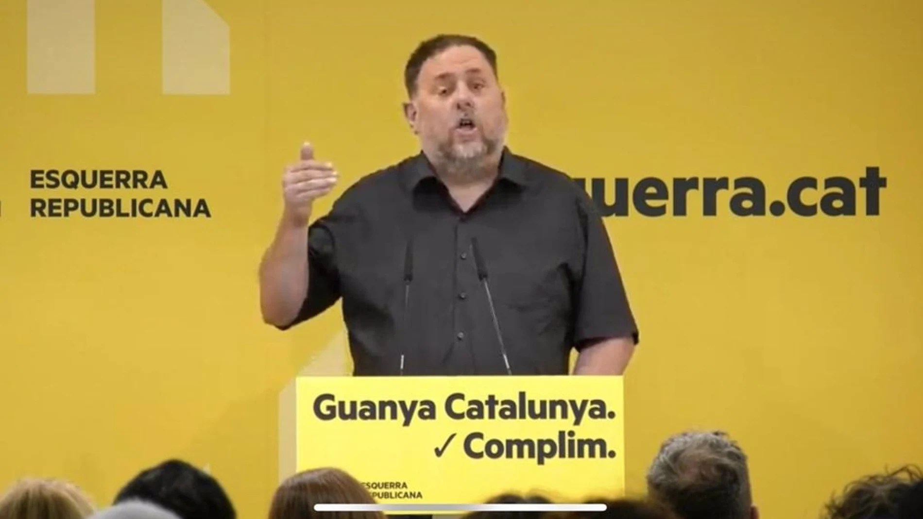 Junqueras celebra que la militancia de ERC haya avalado "un acuerdo histórico para CataluÑa"