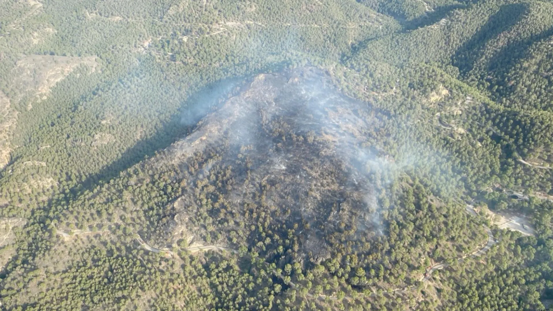 MURCIA.-Sucesos.- Controlado el incendio forestal declarado en el paraje del Sequén del Valle Perdido, Murcia