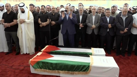 Funeral de Ismael Hanniyeh en Doha (Qatar)