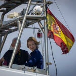 La Reina Sofía en las regatas de la copa del rey de vela© Alberto R. Roldán / Diario La Razón. 03 08 2024 