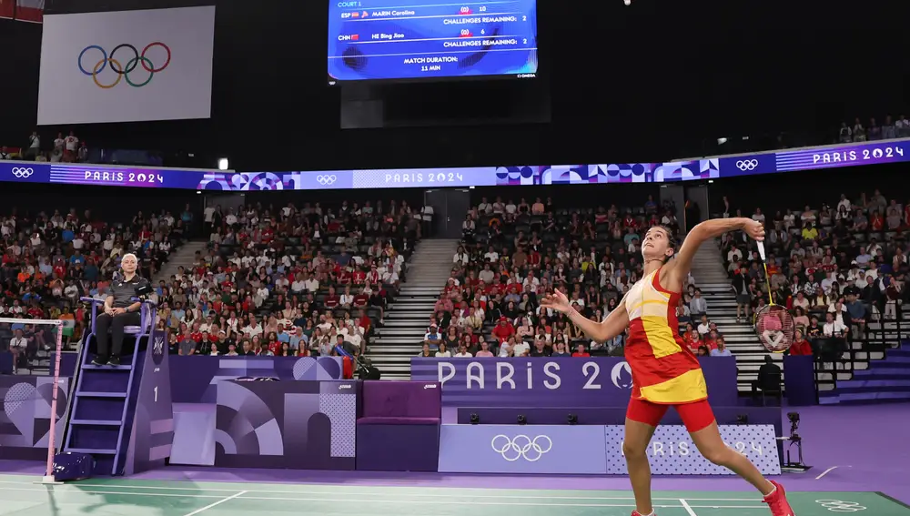 Bádminton femenino: Carolina Marín - Bing Jiao He