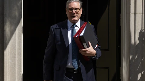 Prime Minister Keir Starmer leaves Downing Street for his first PMQs - 24 Jul 2024