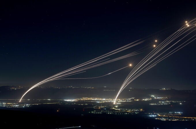 Israel says over 50 missiles fired from southern Lebanon