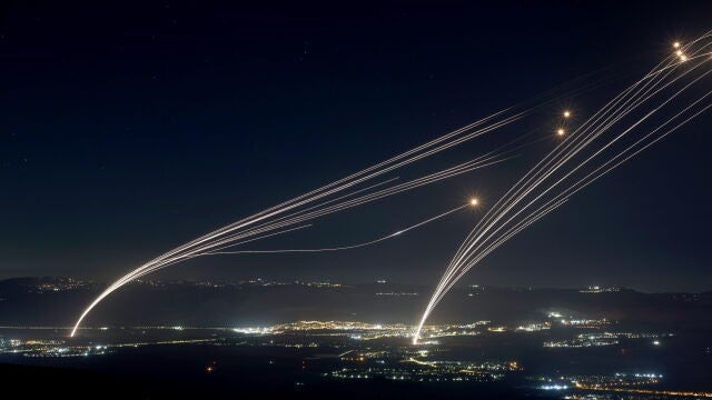Israel says over 50 missiles fired from southern Lebanon