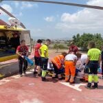 Alicante.- Sucesos.- Bomberos rescatan a un parapentista con diversas fracturas en la zona de Palomaret