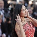 Demi Moore attends the premiere of 'Kinds of Kindness' during the 77th annual Cannes Film Festival