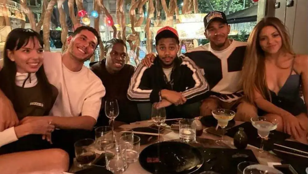 Shakira y Lewis Hamilton