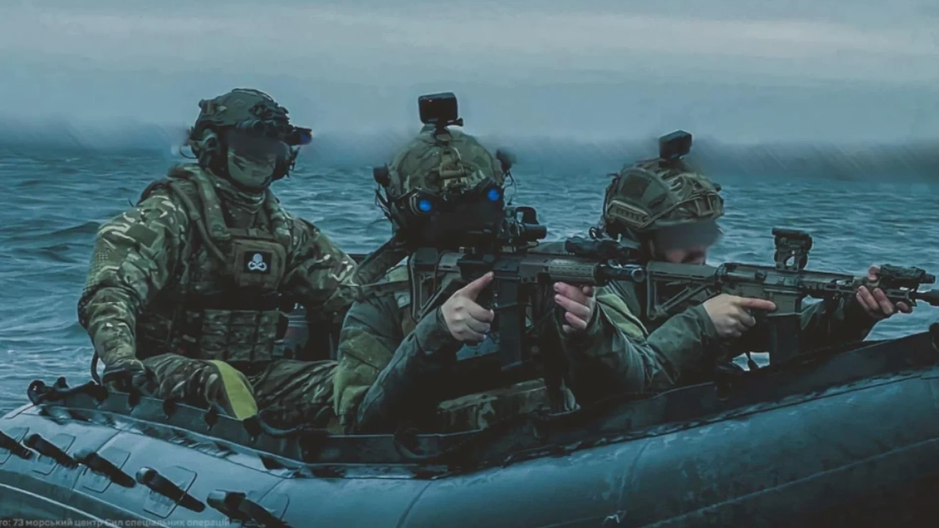 Soldados ucranianos asestan un golpe al Ejército ruso en una operación de desembarco cerca de Crimea