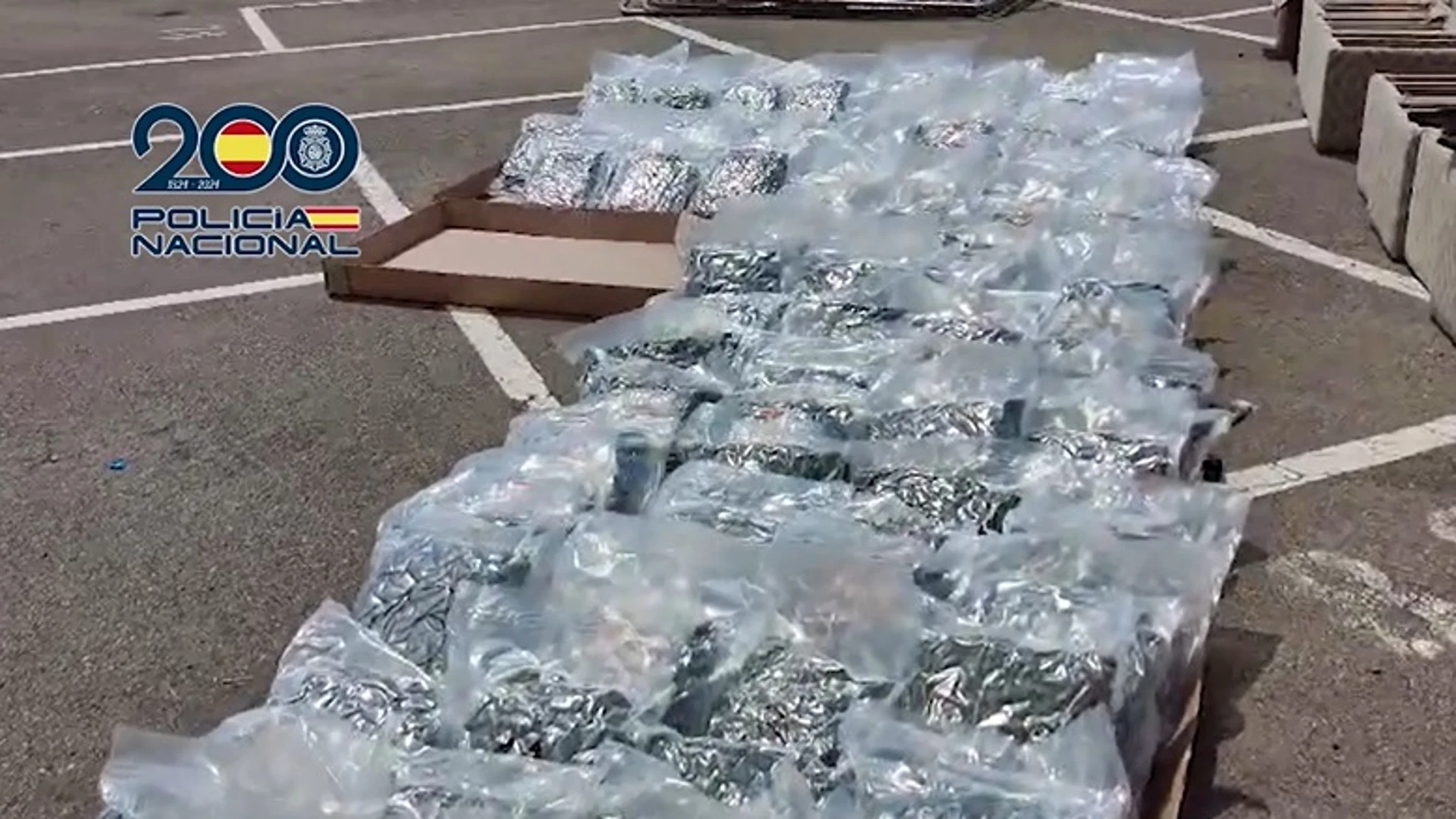Cae una banda que mandaba desde Madrid marihuana al extranjero por empresas de paquetería o en camiones POLICÍA NACIONAL 07/08/2024