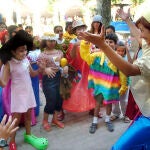 Taller para niños en la edición del pasado año en Diveteatro