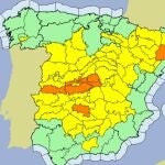 La Aemet avisa: nivel naranja por temperaturas máximas en cinco comunidades autónomas