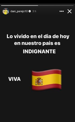 Mensaje de Dani Parejo