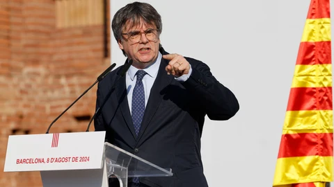 Acto de bienvenida del expresidente catalán Carles Puigdemont