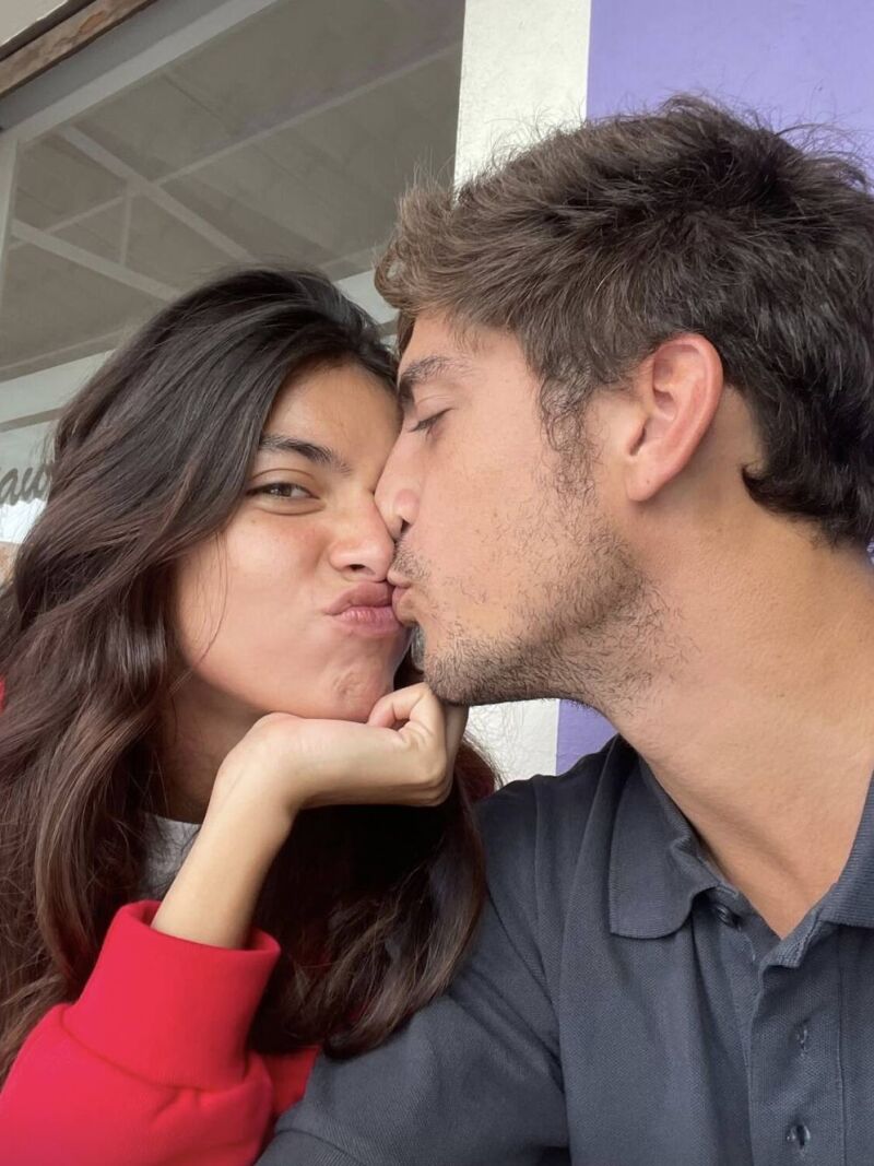 Lucía Rivera junto a su nuevo novio
