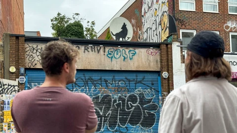 Banksy publica su cuarta creación "animal" en Londres y la roban a los pocos minutos