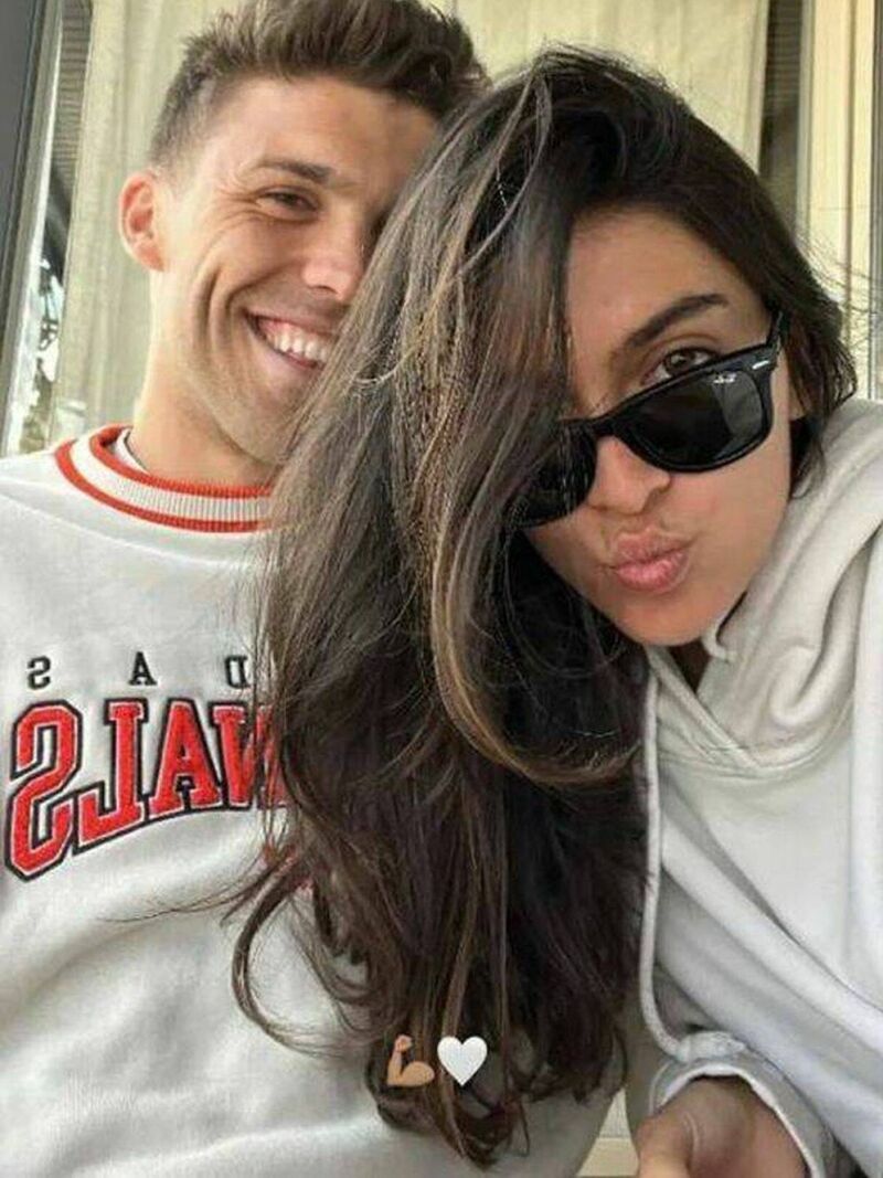 Lucía Rivera junto a su nuevo novio