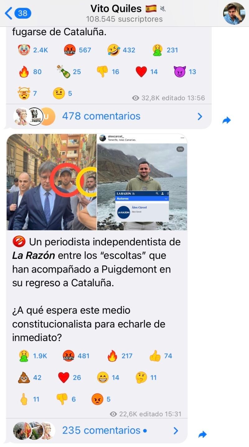 Vito Quiles Telegram