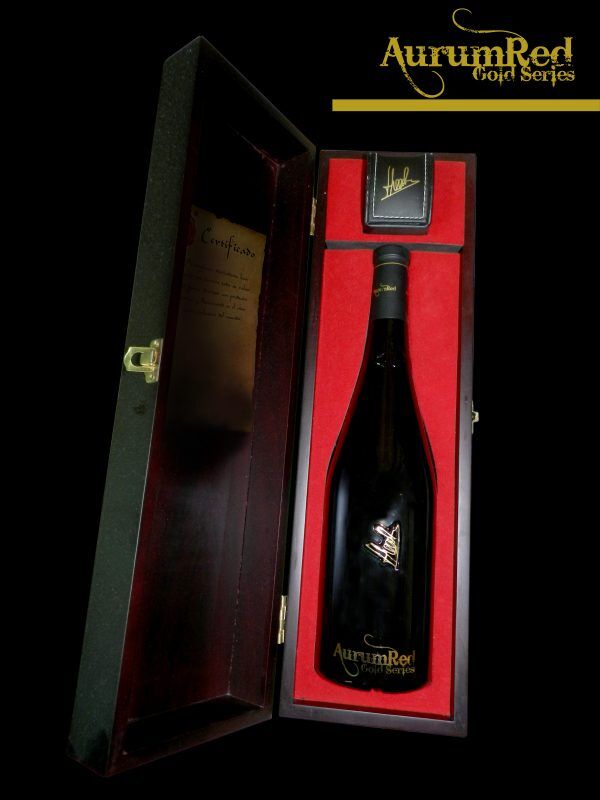 Botella de vino 'AurumRed Gold'