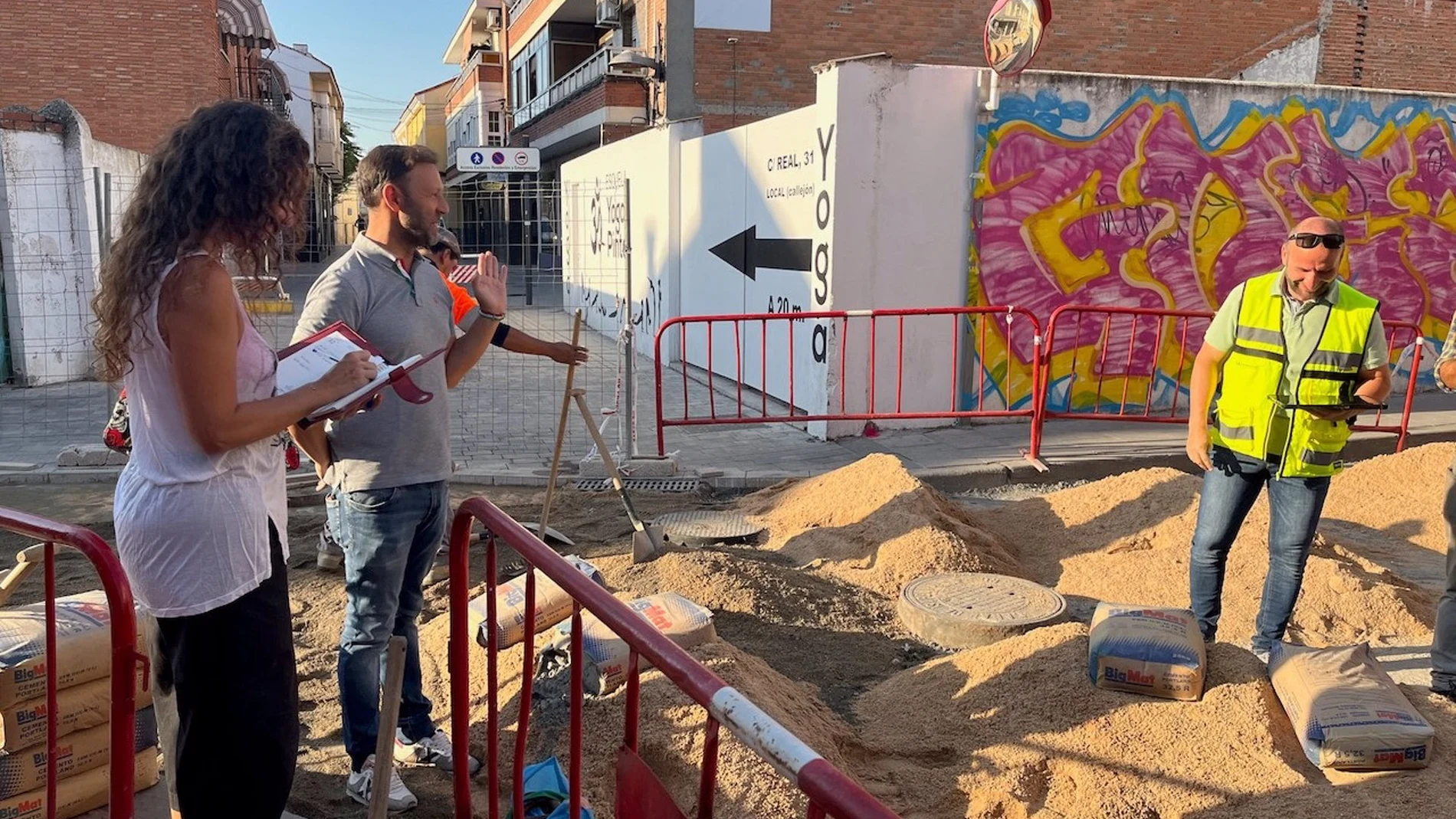 MADRID.-Pinto.- Recta final de las obras para mejorar la accesibilidad en las calles Real y Costa Rica