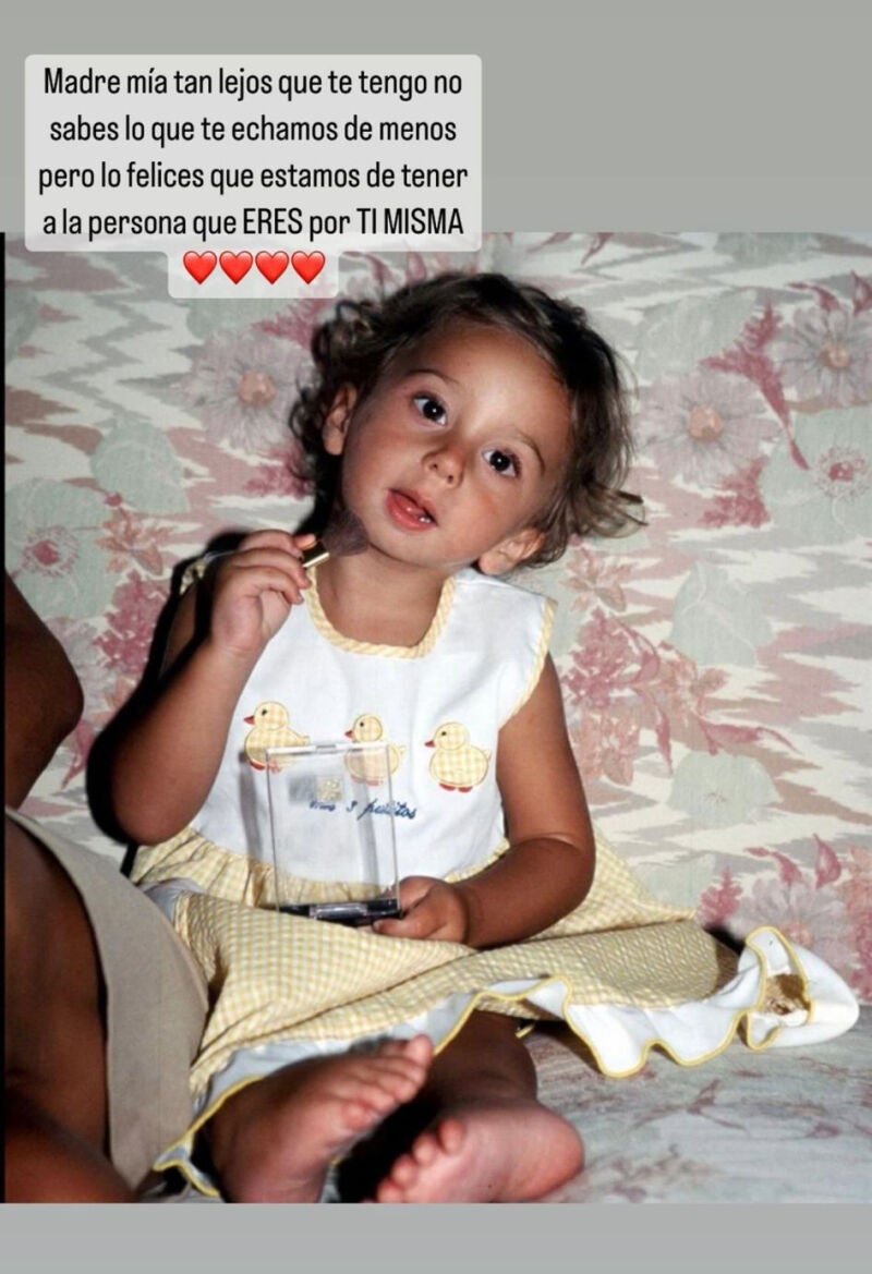 Story de Belén Esteban con su hija Andrea