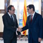 Josep Rull con Salvador Illa