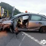 Accidente de tráfico en la AS-I