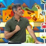 Jorge Fernández en el plató de 'La ruleta de la suerte'