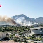 Incendio forestal en Benidorm