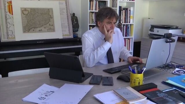 Las primeras imágenes de Puigdemont en Waterloo