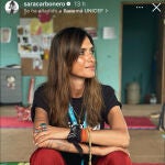 Sara Carbonero en su viaje solidario.