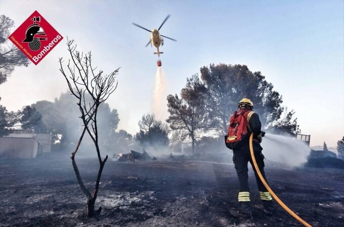 Incendio en Benidorm