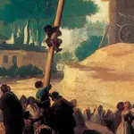 La cucaña pintada por Goya